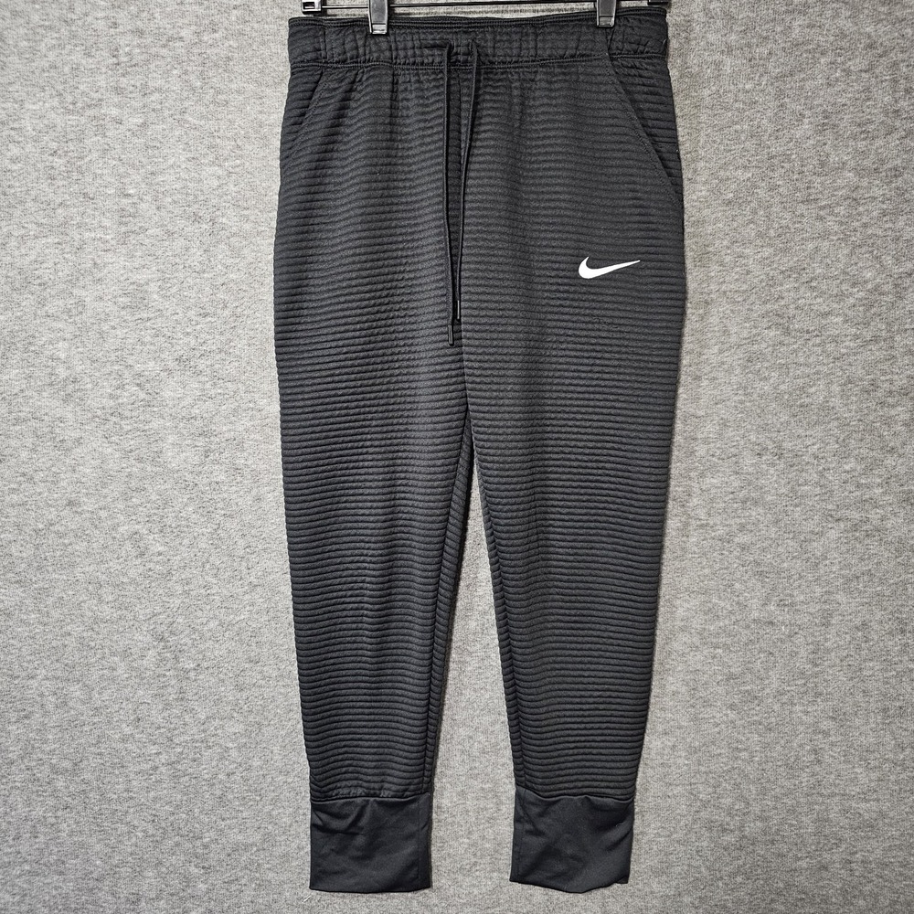 Nike Pants Men Medium Double Knit Dri Fit Tapered Jogger Ottoman Ribbed Training